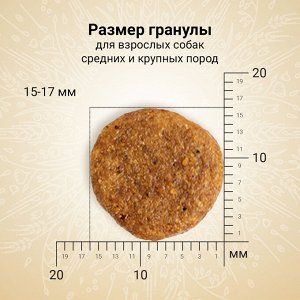 Сухой корм CRAFTIA NATURA для взрослых собак средних и крупных пород из курицы и индейки 2 кг