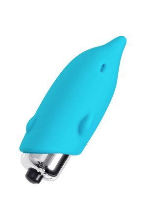 Минивибратор Eromantica Jolly, силикон, голубой, 7,5 см