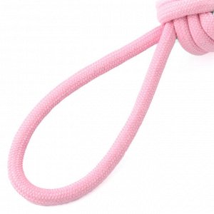 Игрушка Mr.Kranch для собак Мяч из каната на кольцевом шнуре 15*5 см розовая с голубым