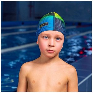 Шапочка для плавания детская ONLYTOP Swim, тканевая, обхват 46-52 см