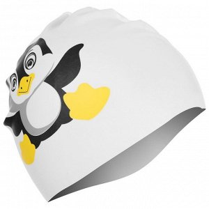 Шапочка для плавания детская ONLITOP «Пингвинёнок», силиконовая, обхват 46-52 см