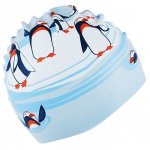 Шапочка для плавания детская ONLITOP «Пингвины», силиконовая, обхват 46-52 см