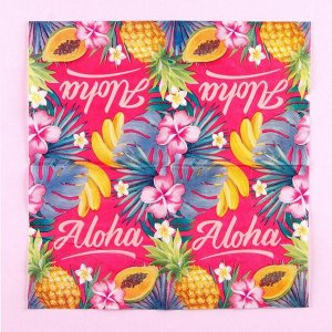 Салфетки бумажные Aloha, 25x25 см, в наборе 20 шт.