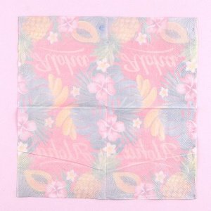 Салфетки бумажные Aloha, 25x25 см, в наборе 20 шт.