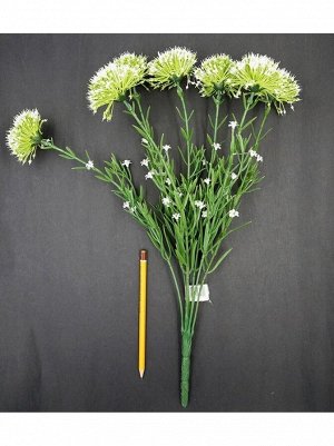 Цветок Лука букет из 7 шт 45 см цвет белый HS-19-18