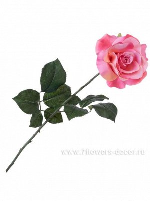 Роза 74 см цветок искусственный цвет розовый KBNARS4811-A1A-P