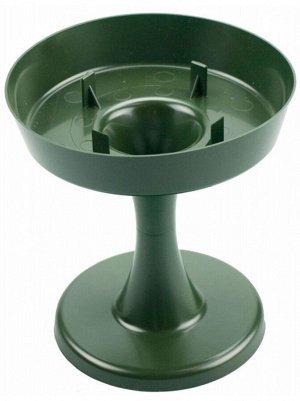 Чаша на подставке 13 х14 см пластик цв Зеленый Арт.4025 ст.88-1137зеленый