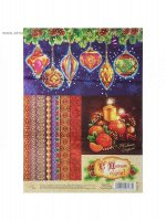 Декупажная карта 21х29,7 см Новогодние игрушки