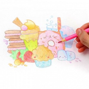 Цветные карандаши, 24 цвета, двусторонние, «Холодное сердце»