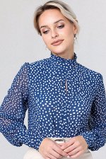 Блузка женская  3071-27/27/Синий, белый