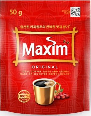 Кофе натуральный растворимый сублимированный Maxim, 50 г