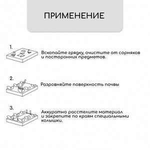 Полоса защитная для междурядий, плотность 80, УФ, 0,3 ? 10 м, чёрный, Greengo, Эконом 20 %