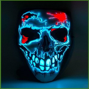 Новая трехмерная светящаяся маска на хэллоуин