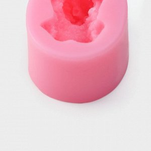 Силиконовый молд Доляна «Собака», 5x4 см, цвет розовый