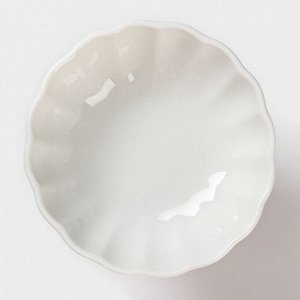 Креманка керамическая BellaTenero, 2 предмета: креманка d=10 см, вилка h=13 см, цвет белый