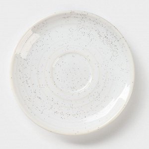 Блюдце фарфоровое Magistro Urban, d=14.2 см, белое