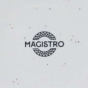 Блюдце фарфоровое Magistro Urban, d=14,2 см, цвет белый