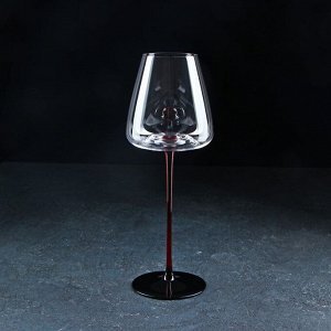 Бокал стеклянный для вина Magistro «Амьен», 550 мл, 10?27,5 см, цвет красный