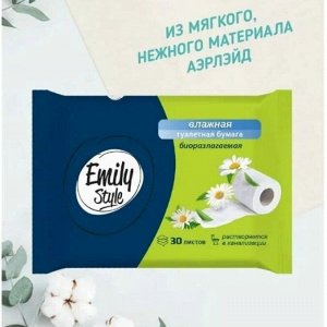 ARVITEX Emily Style Влажная туалетная бумага растворяющ. 30 шт.