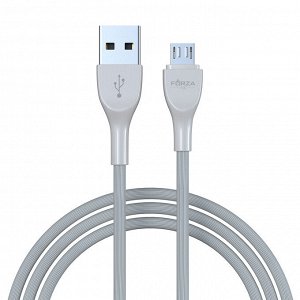 FORZA Кабель для зарядки Акварель Micro USB, 1м, 2А, 4 цвета, пакет