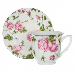 MILLIMI Розовый сад Набор чайный 4 пр., 220мл, 14см, фарфор