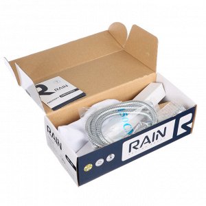 RAIN Смеситель для ванны Уран, прямой излив 35см, керам. кран-буксы 1/2, душ. набор, латунь, хром