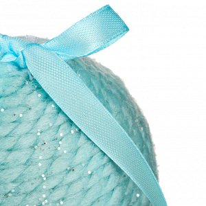 СНОУ БУМ Подвеска декоративная шар с блеском, пенопласт, 8 см, (цвета розовый и голубой)