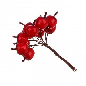 LADECOR Ветка декоративная, ягоды вишни, пластик, пенопласт, 11 см