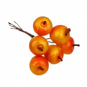 LADECOR Ветка декоративная, яблоки, пластик, пенопласт, 13 см, 2 цвета