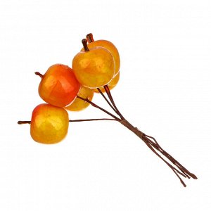 LADECOR Ветка декоративная, яблоки, пластик, пенопласт, 13 см, 2 цвета
