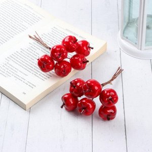 LADECOR Ветка декоративная, яблоки, пластик, пенопласт, 13 см, 2 цвета