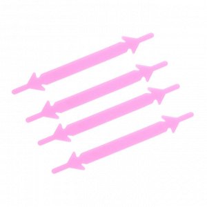 Набор шнурков 6шт, силикон, 9см