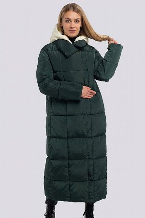Пальто Красивый женский пуховик свободного кроя оверсайз с отстегивающимся капюшоном. Этот шикарный пуховик длины макси не только согреет вас в самые холодные морозы, но и подчеркнет ваш неповторимый 