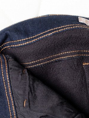 Эластичные джинсы-skinny на ФЛИСЕ