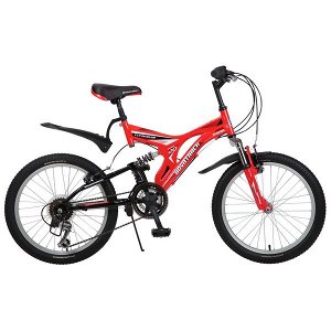 Велосипед NOVATRACK 20", TITANIUM, красный, сталь, 12-скор., TZ30/TY21/RS35/SG- #107128