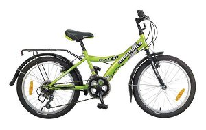 Велосипед NOVATRACK 20" RACER, зеленый, сталь, 12-скор, Power #117080