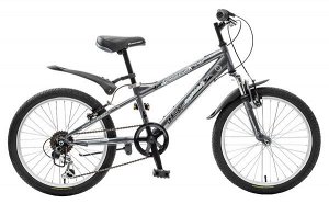 Велосипед NOVATRACK 20", EXTREME, тёмно-серый, сталь, 6-скор, Shimano #077527