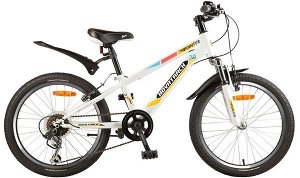Велосипед NOVATRACK 20" POINTER, белый, сталь, 6-скор, Microshift TS50-6/Shimano, V #117036