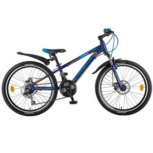 Велосипед NOVATRACK 24" LUMEN, алюм.рама 11", синий, 18-скор, TY21/TS38/SG-6SI, диск.торм.STG