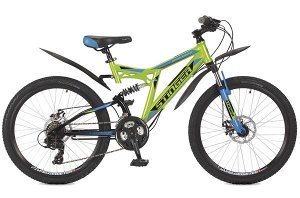 Велосипед Stinger 24" Highlander 200D; 14"; зеленый; TY500/TY300/TS38 #117384