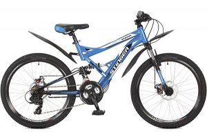 Велосипед Stinger 24" Versus D; 16,5"; синий; TY10/TY300/EF41 #117380