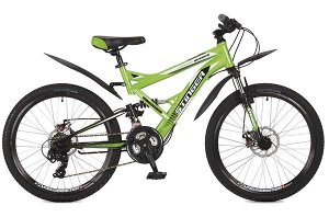Велосипед Stinger 24" Versus D; 16,5"; зеленый; TY10/TY300/EF41 #117381