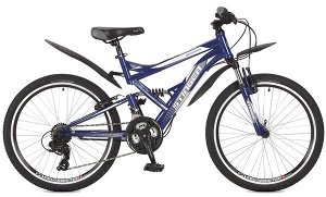 Велосипед Stinger 24" Versus; 16,5"; синий; TY10/TY300/EF41 #117383