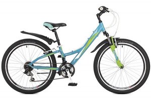 Велосипед Stinger 24" Galaxy; 11"; зеленый; TZ30/TY21/RS35 #117375