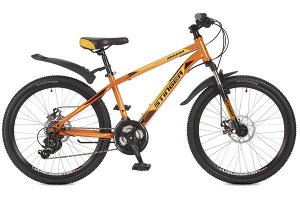 Велосипед Stinger 24" Aragon; 12,5"; оранжевый; TY500/TY300/TS38 #117359