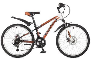 Велосипед Stinger 24" Caiman D; 12,5"; оранжевый; TZ30/TY21/RS35 #117361