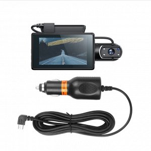 NEW ! Видеорегистратор HOCO DI07 Max WI-FI версия с двумя камерами 2K Full HD Black