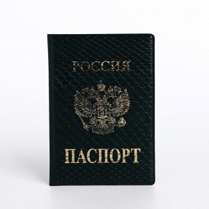Обложка для паспорта, цвет зелёный 9449278