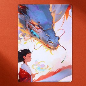Обложка для паспорта «Девушка и дракон», аниме, ПВХ