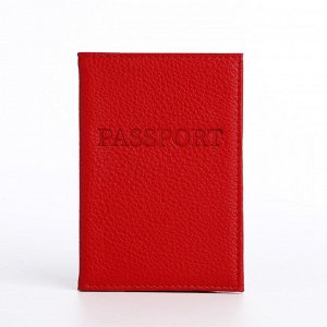 Обложка для паспорта, цвет красный 3507258